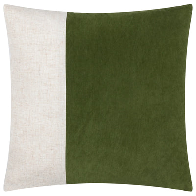 Olive Split Velvet Cushion