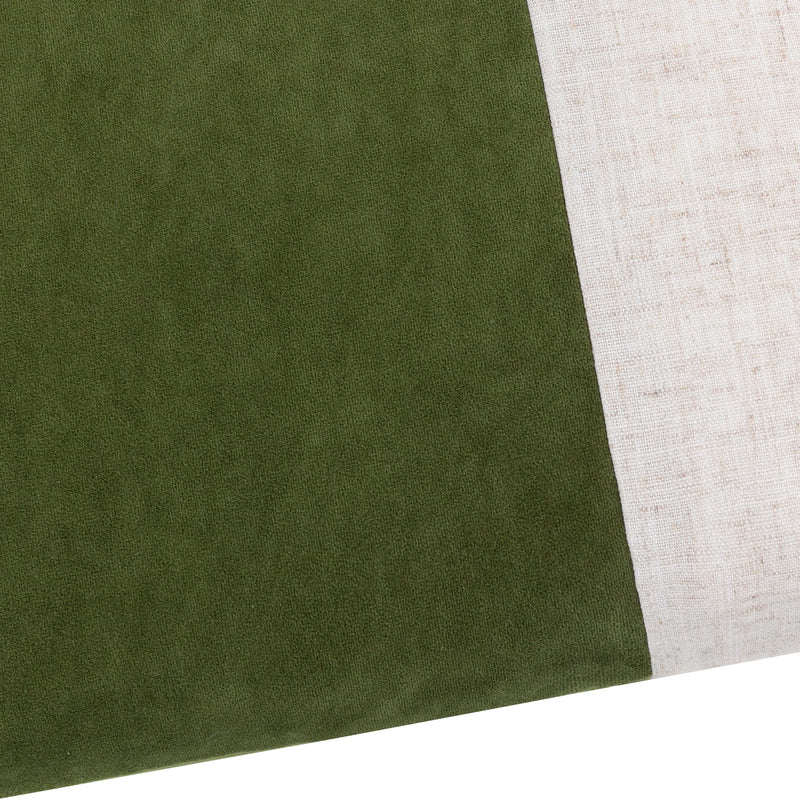 Olive Split Velvet Cushion