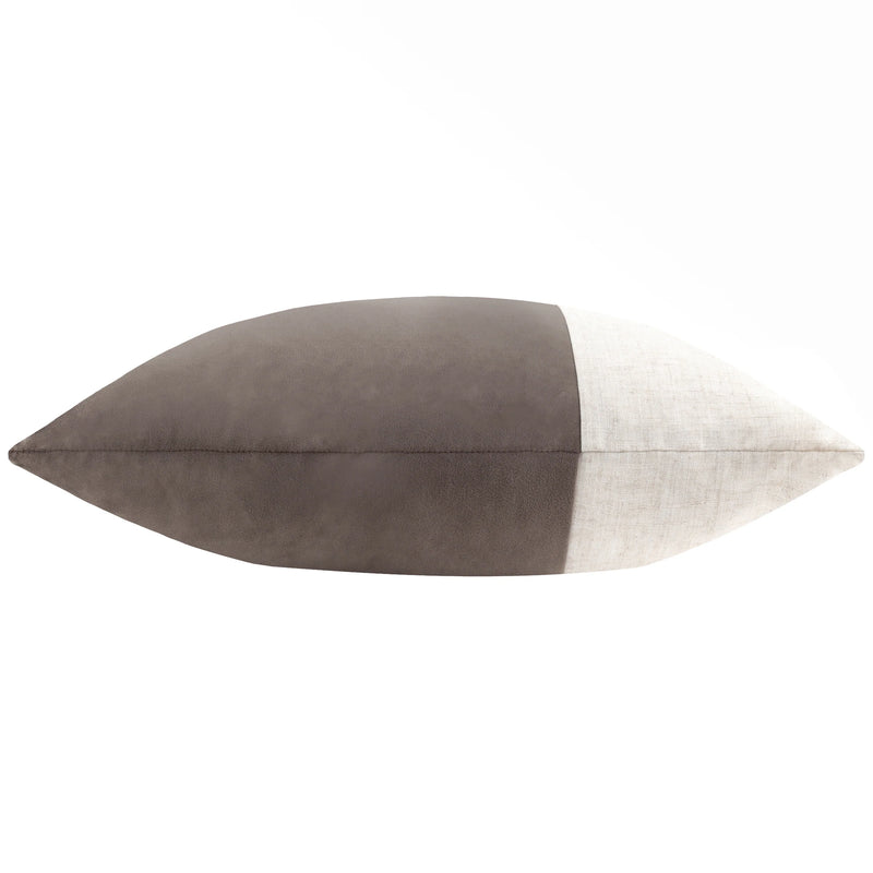 Taupe Split Velvet Cushion