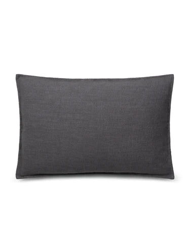 Cotton Charcoal Oblong Cushion