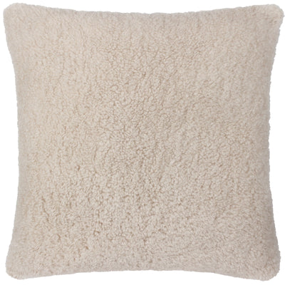 Natural Faux Sherling Cushion 45x45cm