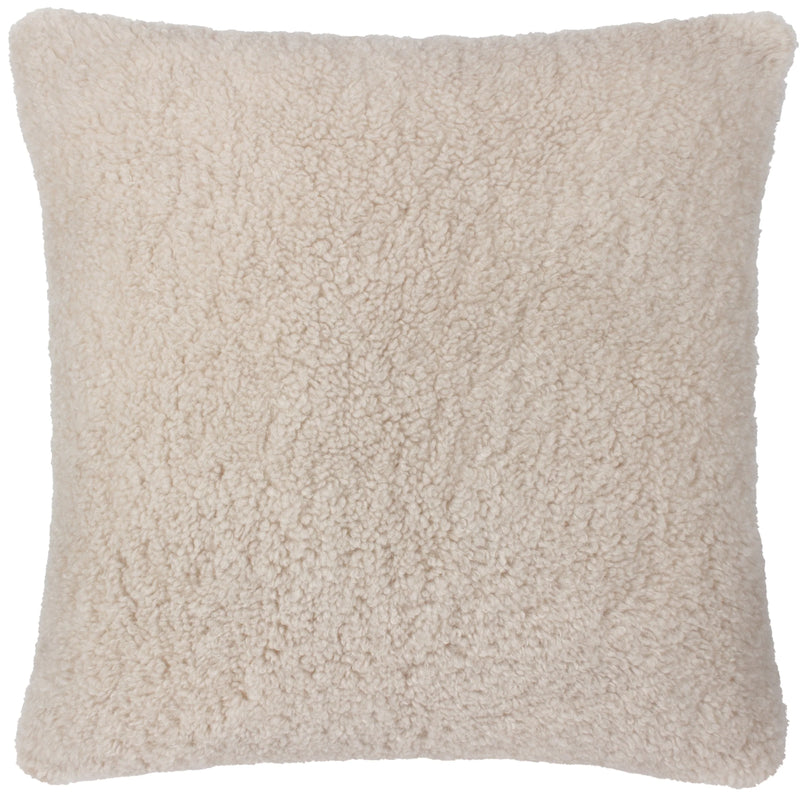 Natural Faux Sherling Cushion 45x45cm