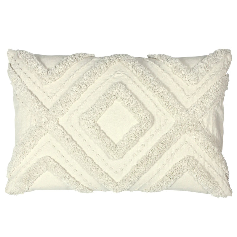 Ecru Tufted Cushion