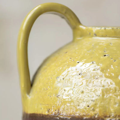 Mustard Vase With Handles