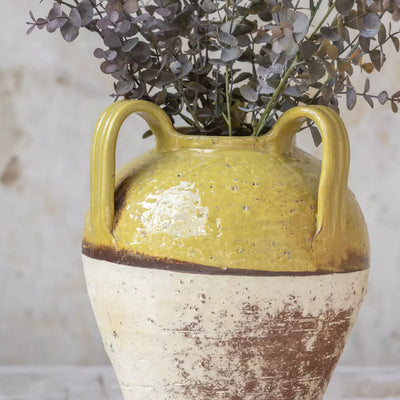 Mustard Vase With Handles