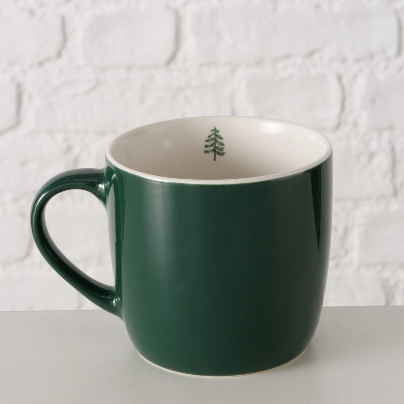 Forest Green Tree Print Mug