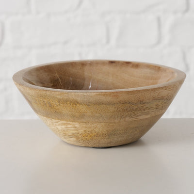 Mango Wood Rabbit Print Bowl