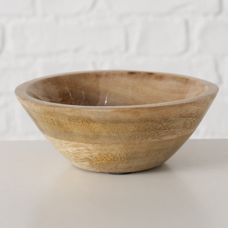 Mango Wood Rabbit Print Bowl