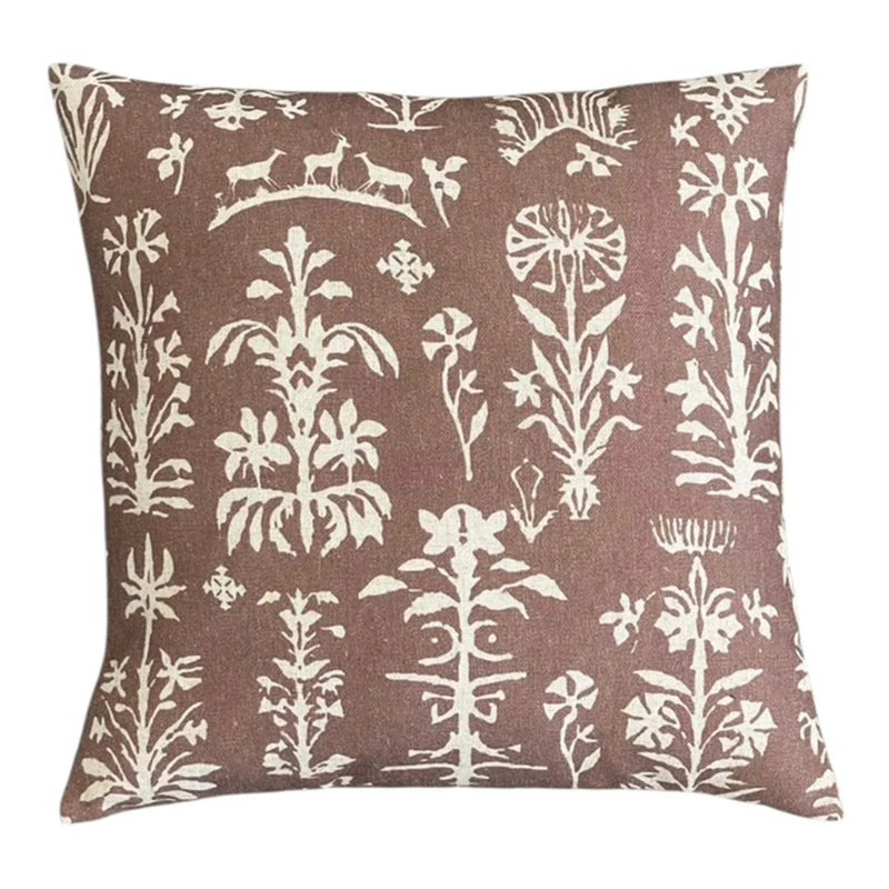 Farm Forest Mocha Cushion 50x50