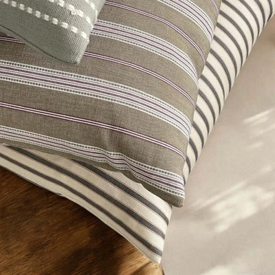 Pima Beige Stripe Cushion 50x50cm