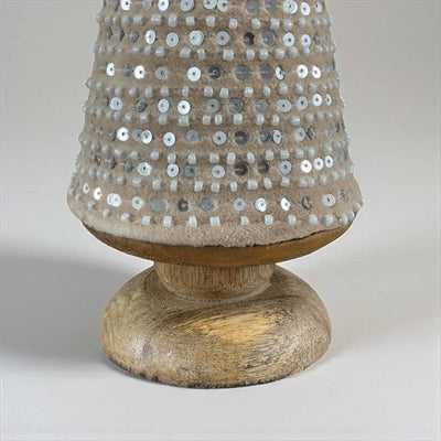 Natural Fabric Sequinned Tree