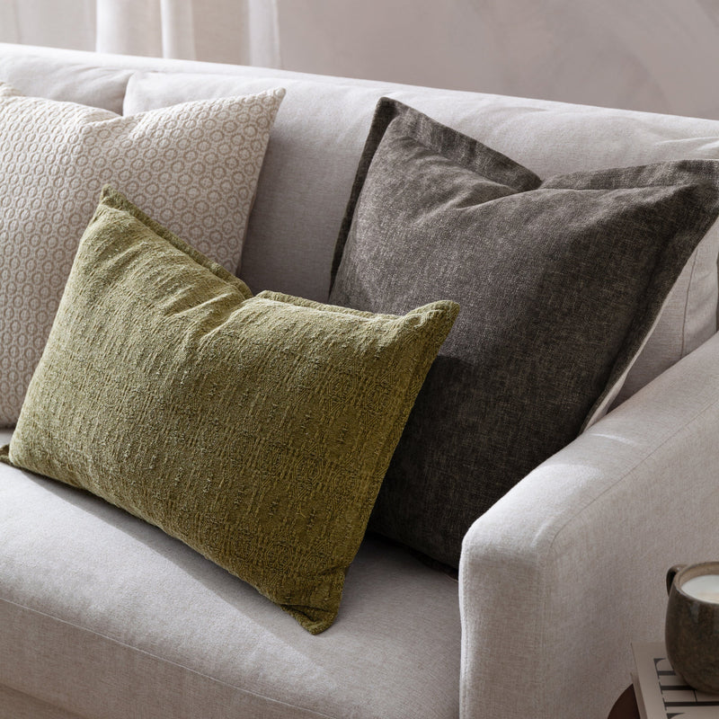 Textured Green Cushion 40x60cm