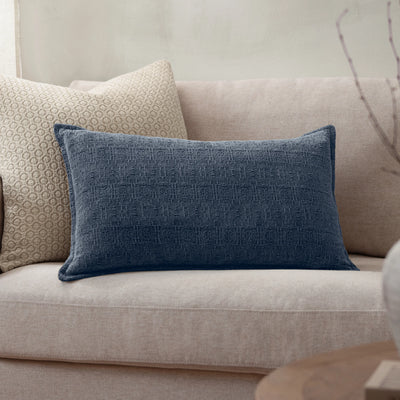 Textured Indigo Cushion 40x60cm