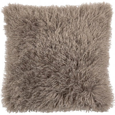 Brown Faux Fur Cushion 50x50cm