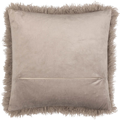 Brown Faux Fur Cushion 50x50cm
