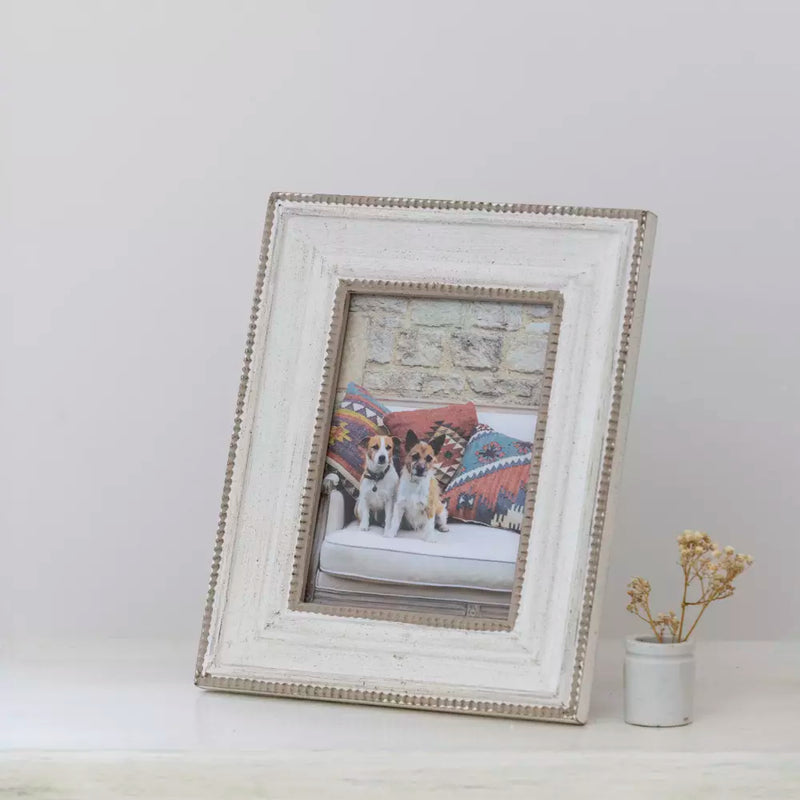 7x5" Beaded Wooden Photo Frame