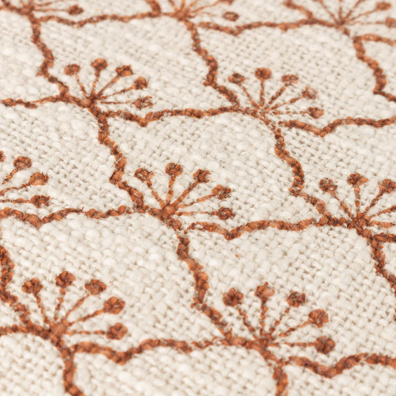 50x50 Cream/Pecan Tassel Cushion