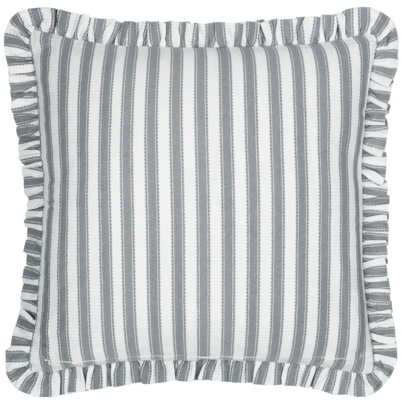 Leaf Flax Ruffle Pattern Cushion 50x50cm