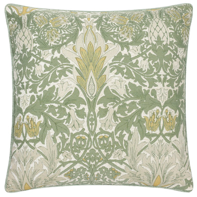 Leaf Print Chenille Cushion 55x55cm