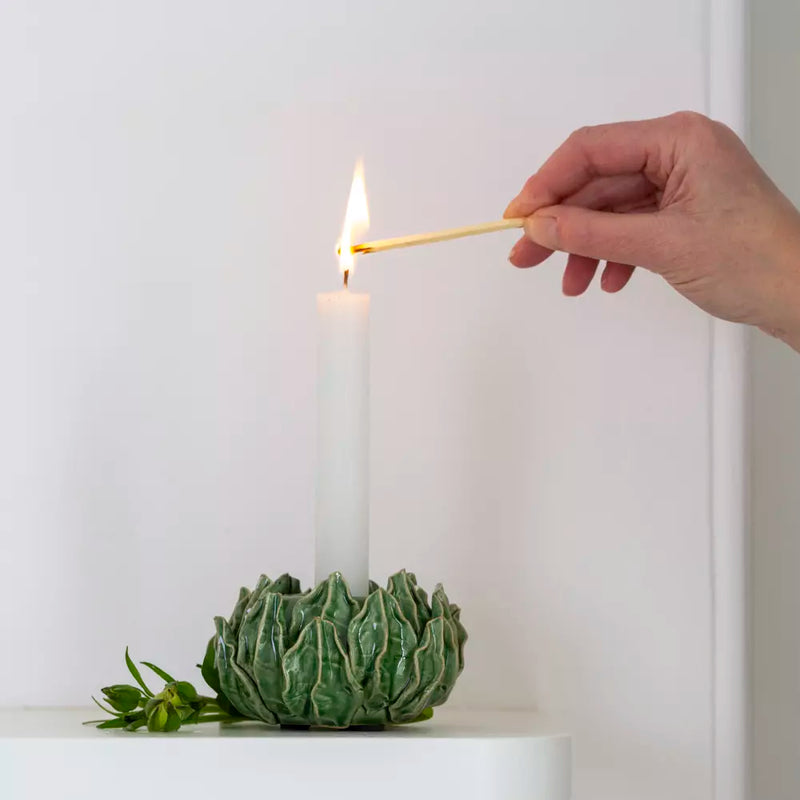 Green Artichoke Tealight Holder