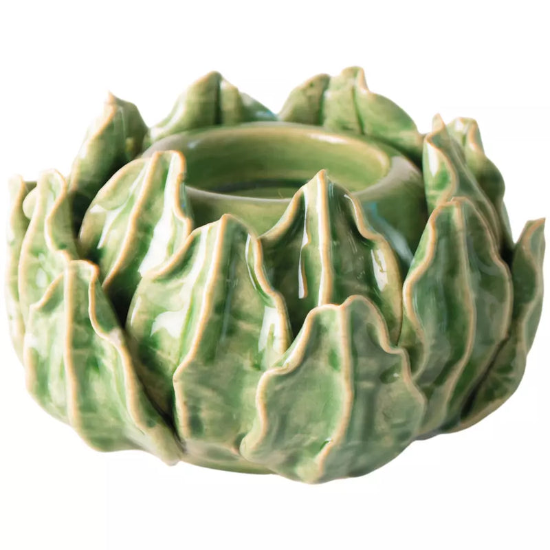 Green Artichoke Tealight Holder