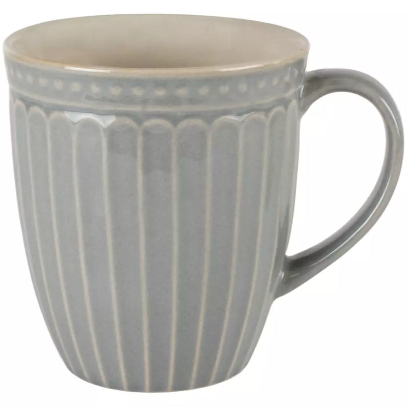 Grey Penny Stoneware Mug