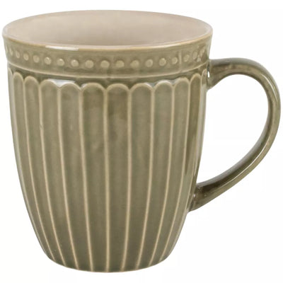 Green Penny Stoneware Mug