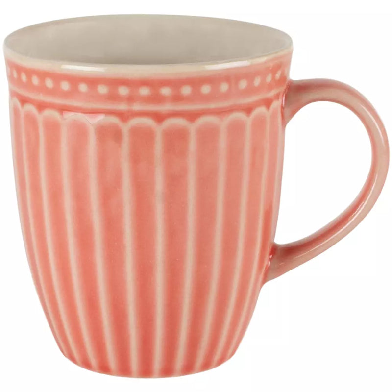 Coral Penny Stoneware Mug