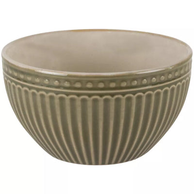 Green Penny Stoneware Bowl