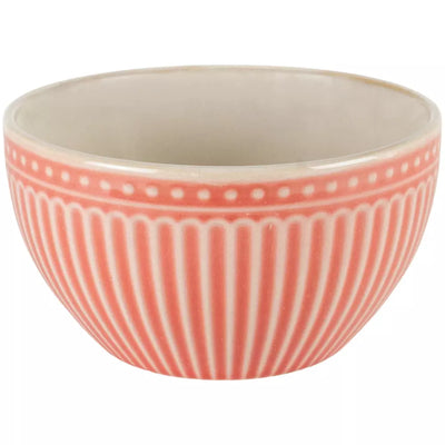 Coral Penny Stoneware Bowl