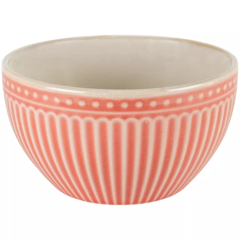 Coral Penny Stoneware Bowl