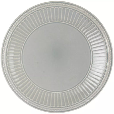 Grey Penny Stoneware Dinner Plate