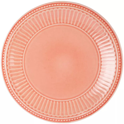 Coral Penny Stoneware Dinner Plate