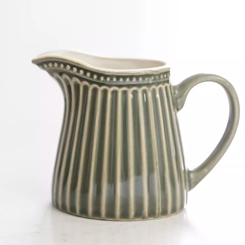 Green Penny Stoneware Jug