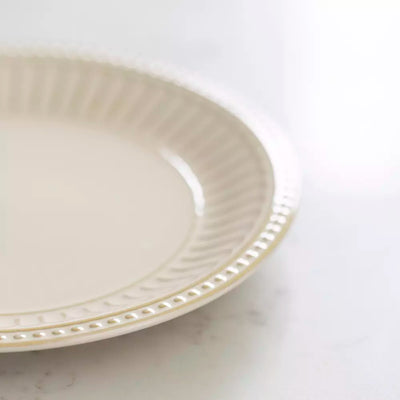 Cream Penny Stoneware Side Plate