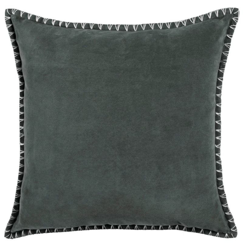 Storm Stitch Embroidered Cushion 50x50