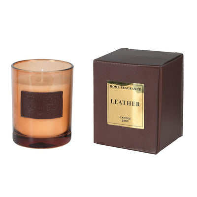Vintage Leather Candle