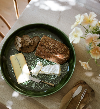 Forest Enamel Round Platter