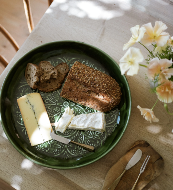 Forest Enamel Round Platter