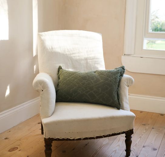 30x50cm Olive Waffle Weave Cushion