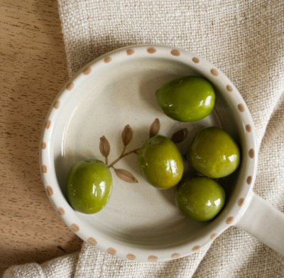 Taupe Botanical Olive Dish