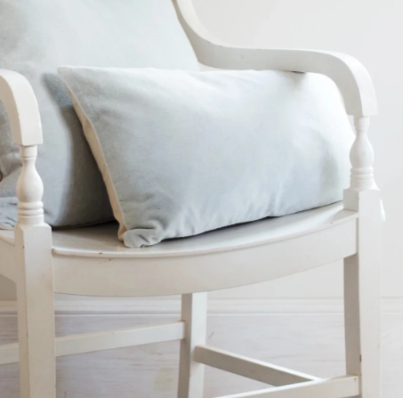 Sky Blue Velvet Oblong Cushion 30x50