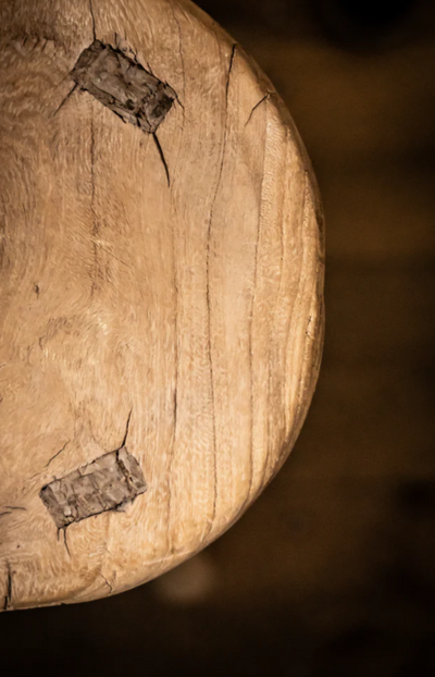 Rustic Reclaimed Round Stool