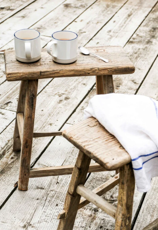 Rustic Reclaimed Rectangular Stool