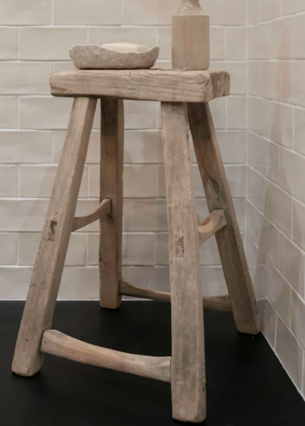 Rustic Reclaimed Rectangular Stool
