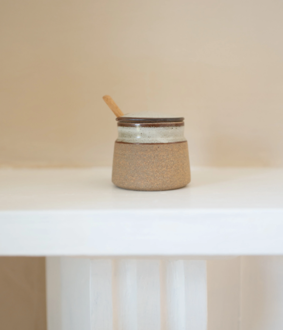 Stoneware Sugar Pot