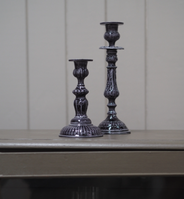 Slate Large Candlestick