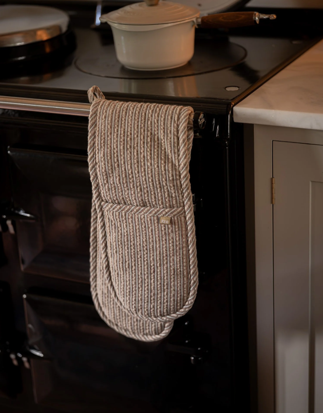 Ginger Stripe Double Oven Glove