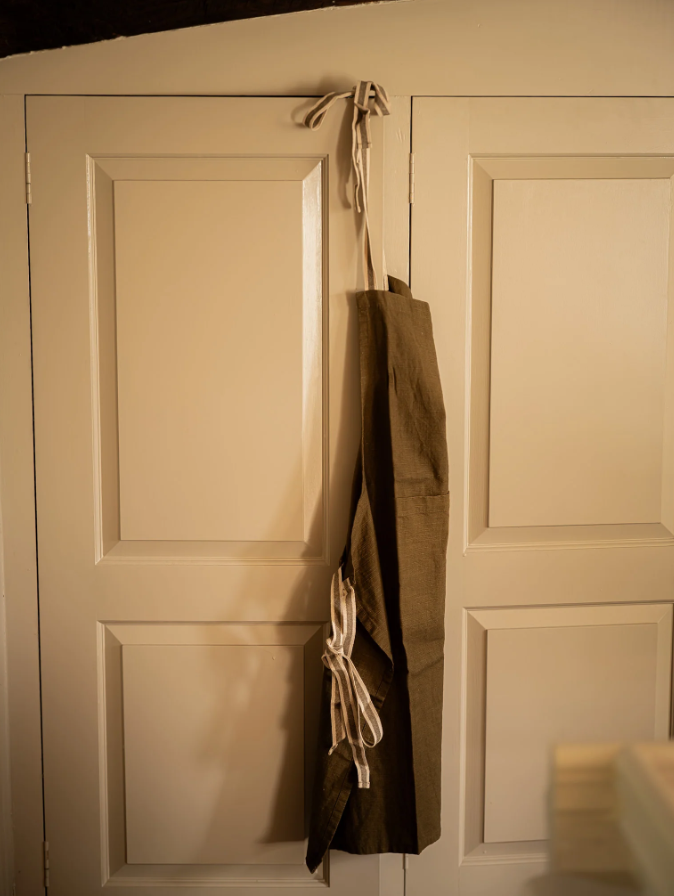 Washed Olive Apron