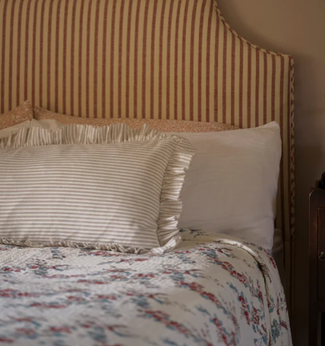 40x90cm Frill Edge Stripe Cushion